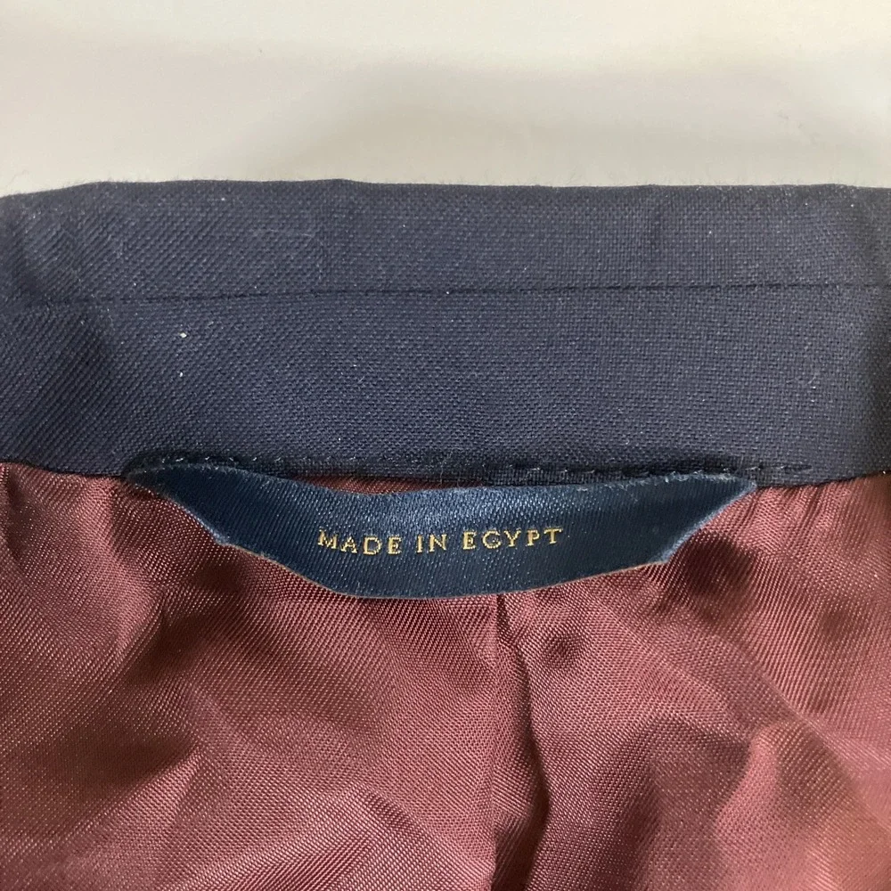 Brooks Brothers Brooksgate Blazer Mens 42R Navy Wool Vitale Barberis Canonico
